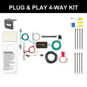 CURT 2013-2022 Acura ILX All Custom Wiring Harness, 4-Way Flat Output