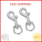 NQ Flag Swivel Snap Clips - Heavy Duty Metal Flag Snaps Hooks with Swivel Eyelet