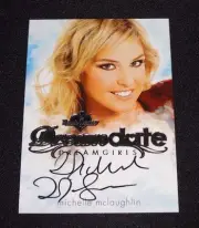 2017 Benchwarmer MICHELLE McLAUGHLIN Dreamgirls #46 Silver Foil Auto PLAYBOY