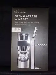 Rabbit OPEN & AERATE Pro Waiters Corkscrew and Aerator Gift Set