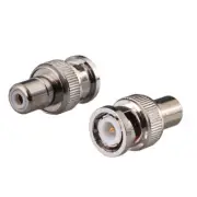 20-Pack Brass BNC Plug Male Pin to RCA Female Jack Straight RF Connector Adapter