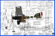 Model Airplane Plans (FF): B.E.2E 1/16 Scale 32" Rubber-Powered Biplane (FSI)
