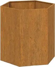 vidaXL Corten Steel Planter Box - Durable Weathering Steel Flower Container - Rusty Brown Garden/Patio/Balcony Decoration - DIY Plant Bed