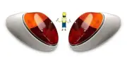 Empi Euro Style Tail Light Assembly for VW Bug / Beetle 1962-1967 Left/Right (for: Volkswagen)