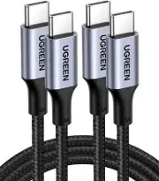 UGREEN 2 Pack 100W USB C to USB C Cable 1M USBC to USBC PD Fast Charging Type