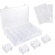 36 Grids Plastic Embroidery Floss Organizer Box & 50 Floss Bobbins & 2PCS6357