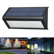 6W 48 LED Solar Powered 4 Modes 1000LM Radar Sensor Wall Street Light Waterproof IP65 Outdoor Yard WHITE BLACK