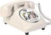 Video & Audio Guest Book,Retro Video Audio Guest Book Wedding Phone,Hd Video Phone Guestbook,Wedding Phone Guestbook Creative Easy to Use & Fun,for Bridal Shower,Birthday(White)