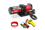 X-BULL Electric Winch 2500lbs 12V Synthetic Rope Towing Trailer ATV UTV BOAT 4WD