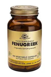 Solgar Full Potency Fenugreek Vegetable Capsules, 100