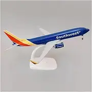 Replica 20cm for Boeing B737 Jet Aircraft Die-cast Aircraft Model with Bracket Metal Static Ornament Collection DisplayToys Airplane Toy