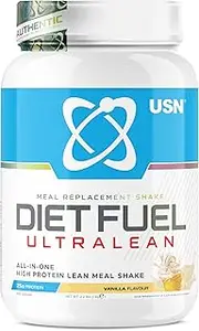 USN Diet Fuel Vanilla UltraLean 1 kg, Diet Protein Powders, Weight Control & Meal Replacement Shake Powder