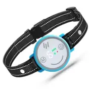 Smart Bark Rechargeable Dog Bark Collar with Adjustable Sensitivity,Fake Trigger Anti-Bark Collar with Vibration Beep For Dogs Color Blue
