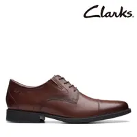 在飛比找momo購物網優惠-【Clarks】男鞋 Whiddon Cap 寬楦設計一字頭