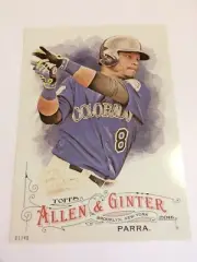 2016 Topps Allen & Ginter Jumbo 5x7 Gerardo Parra Rockies 82 #’d 01/49