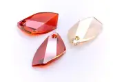 Swarovski Avant-Garde Pendants, Red Magma or Golden Shadow, 30mm #6620