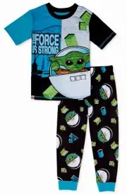 NWT Baby Yoda LEGO Pajamas Star Wars Mandalorian T Shirt Girl Boy 6 7 8 10 12
