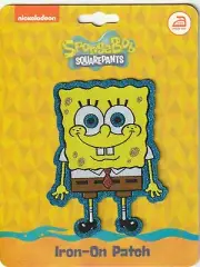 Sponge Bob Squarepants Iron-On Patch with glitter NEW! FAST FREE Shipping!