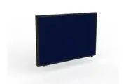 Ol Anvil Desk 4-User Double Sided Workspace with Breathe Screen & Black Frame Oak Top
