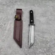 Damascus Steel Blade Tanto Knife Fighting Japanese Combat Tactical Fighter Fixed