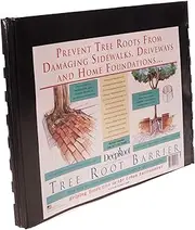 DeepRoot Tree Root Barrier Kit, Versatile Tree Circle Weed Barrier, 90° Vertical Ribs, Heavy-Duty Root Guard, Easy-to-Use Root Shield for Sidewalks, Driveways, and Patios, 18” Depth, Pack of 5 (UB