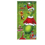 Christmas Door Cover Merry Grinch Christmas Banner Grinch Decorations Winter Decorations for Home Party