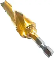 [Oxtxuzdm] Step Drill Bit Set 1/4" Shank High Speed Steel Step Drill Bit For Aluminium Sheet Metal Wood Hole Drilling Taper