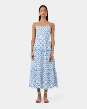 Kela Embroidery Maxi Dress