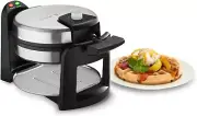 Belgian Waffle Maker Nonstick Double Flip Rotating Iron Baker Breakfast Kitchen