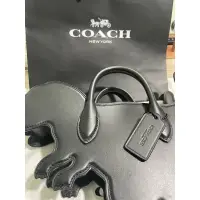 在飛比找蝦皮購物優惠-coach專櫃黑色恐龍包/coach恐龍包