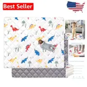 Machine Washable Extra Large Foam Play Mat 79" x 71" - Ultra Safe for Infants