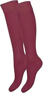 [MILENA PEŁNA SWOBODA RUCHU] MILENA Soft Breathable Over the Knee Socks with Elastic Fit and Non-Slip Grip Perfect for Everyday, Work, Sports and Cosplay - Versatile Combination, Bordeaux, bordeaux, 37-41
