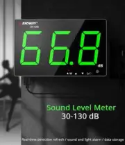 Portable LCD Decibel Meter Digital Sound Level Meter Wall Mounted 30dB to 130