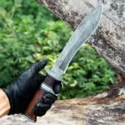 Handmade Bowie knife With Leather sheath, Best gift for Hunters