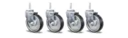 Beta Tools 3009R/GR4 Set of 4 Wheels for Trolleys 3009 R/GR4 030090501