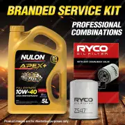 Ryco Oil Filter Nulon 5L APX10W40 Engine Oil Kit for Nissan Maxima A33 A32