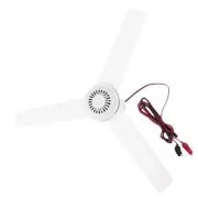 12V Portable Ceiling Fan 19.6inch Hanging Camping Tent Fan for Outdoor Bed Home