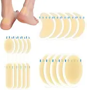 Mumoo Bear 20 Pcs Blister Plasters, Waterproof Heel Protector for Long Walks, Blister Prevention Bandages Running Hiking Dancing Daily Wear, Protect Fingers Toes Forefoot and Heel from Shoe Rubbing (4 Styles)