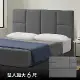 【Famo法摩】F101 亞麻貓抓布床頭片 深灰色床頭板 超耐磨防潑水布料 好清潔保養6尺 - 雙大床頭片