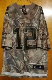 Green Bay Packers Aaron Rodgers Reebok NFL Camouflage Jersey Size L