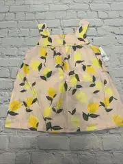 Carters Linen (55%) Tank Top Lemon Print Size 7 NWT