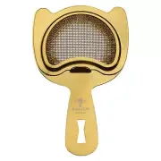 Barfly Fine Mesh Spring Strainer, Gold Plated