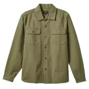 Brixton Bowery Surplus Overshirt Olive Surplus Button Up Shirt