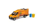 Bruder Mercedes Benz Sprinter Municipal Garbage Truck with 2 Garbage Cans 4y+