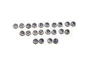 WHOLESALE 11PR 925 SOLID STERLING SILVER CUT MUSTIC TOPAZ STUD EARRING LOT E837
