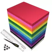 84PACK Foam Craft Sheets 8.5x5.5 inch Eva Color Bulk Foam Paper Set for Kids ...