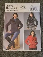 Butterick 5994 Sewing Pattern Misses Fitted Short Jacket Coat Size 8-16 UNCUT