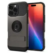 SPIGEN iPhone 16 Pro Max Case, 6.9 2024 Genuine Slim Armor MagFit MagSafe Compatible Magnet Slim Soft Clear Cover for Apple