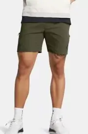Mens UA Steph Curry Brand 7" Golf Shorts Olive Green 1387156-390 Sz 2XLarge NWT