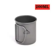 Widesea Camping Mug Titanium Cup Tourist Tableware Picnic Utensils Outdoor Kitch